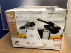 Fissler pressure cooker stainless steel vitavit edition design RRP £299.99