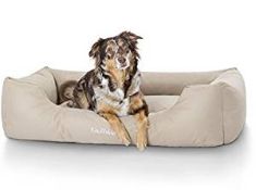 Knuffelwuff Waterproof Easy To Clean Dog Bed Finlay XXL Beige RRP £69.99