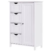SONGMICS Wooden Storage 81 x 55 x 30 cm Wall Cabinet RRP £59.99