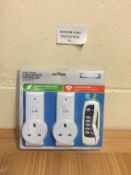 Status 2 Pack Remote Controlled Sockets