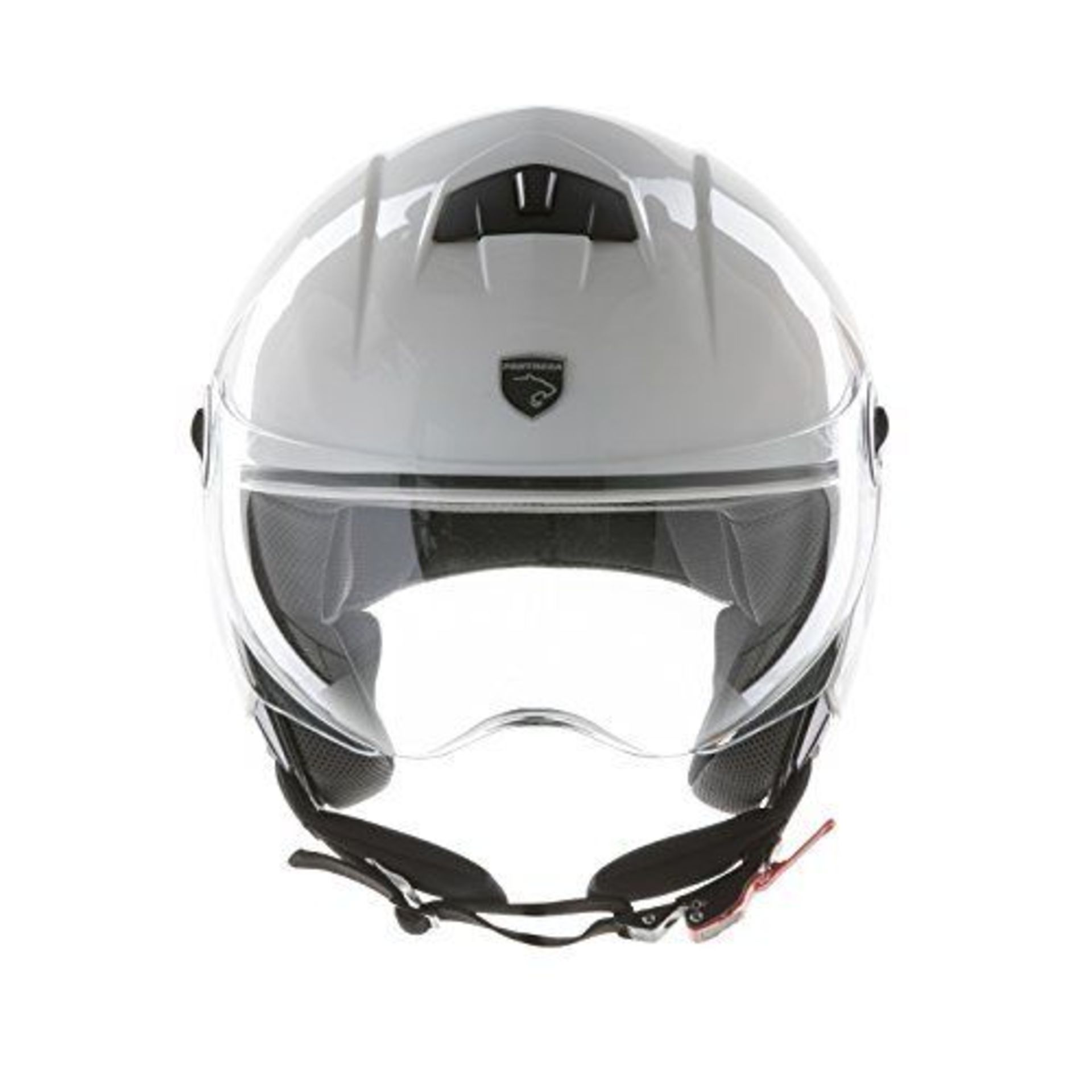 PANTHERA City shiny white half-jet helmet taille XS Parts and accessories RRP £45.99