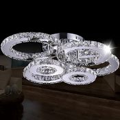 Ceiling lamp wire-cut crystal lamp led crystal chandelier creative living room lamp RRP £199.99