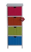 Kids room/Bedroom/Living room/Bathroom Wooden Storage Cabinet-Multi Colour rrp £49.99