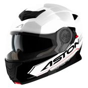 Motorcross Helmet Astone Touring, White Black RRP £102.99