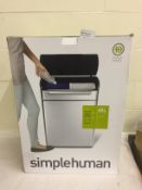 Simplehuman Touch Bar Recyclying Bin RRP £149.99
