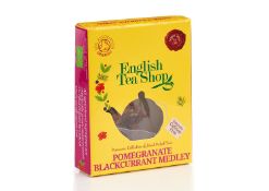 Brand New English Tea Shop Pomegranate Blackcurrant Medley Super Range Pyramid Tea Bags, 50-Count