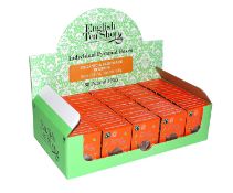 Brand New English Tea Shop Organic Fairtrade Rooibois Pyramid Tea Bags, 50-Count