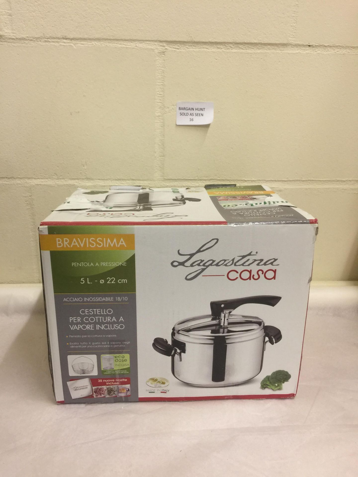 LAGOSTINA Pressure cooker Bravissima RRP £109.99