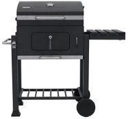 Toronto Charcoal BBQ Grill - Easy Click Together Design with Side Table and Grid RRP £100