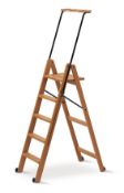 Arredamenti Italia AR_IT- 170/5 TUSCANIA folding ladder 5 steps cherry wood RRP £179.99