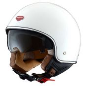 Astone Minijet Retro White Open Face Helmet Size M RRP £79.99