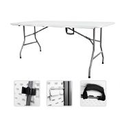 Todeco- Folding Portable Table Heavy Duty Plastic Table