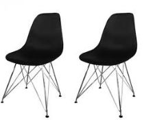Scandinavian Style Chairs Set Of 2 RRP £90