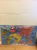 Jura Toys Janod Magnetic World Map (Spanish Version)