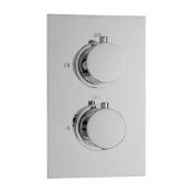 Enki Concealed Thermostatic Shower Valve Mixer Tap Round 2 Dial RRP £79.99
