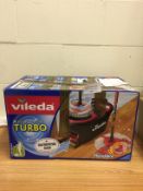 Vileda EasyWring & Clean Turbo Spin Mop And Bucket Set