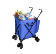 iNeibo® Foldable Shopping Cart with Rotatable Wheels