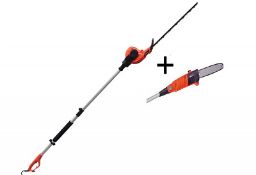 eSkde Electric Long Reach Telescopic Pole Chainsaw Pruner Hedge Trimmer Kit RRP £129.99