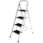 Home Vida 4-Step Steel Portable Folding Heavy Duty Ladder