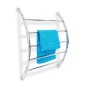 Relaxdays Wall Hand Towel Holder Chromed Stainless Steel