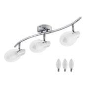 SEBSON® Ceiling Light 3 way, incl. 3x E14 LED bulb 5W warm white