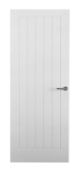 Premdor 38411 762x1981x35mm 5-Panel Vertical Textured Safe And Sound Interior Door