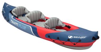 Sevylor Tahiti Plus 2+1 Man Canadian Canoe Inflatable Sea Kayak RRP £159.99