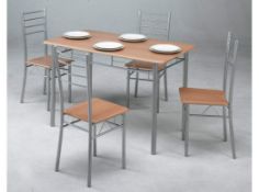 Kit Closet 701039001 - Kitchen Table Set + 4 Chairs RRP £109.99