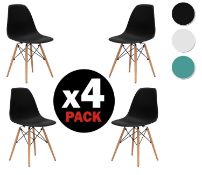 Due-Home Nordik Eames Replica Chairs Set Of 4 RRP £100