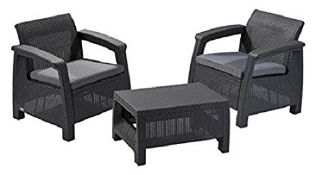 Keter Tarifa – Set of Two Chairs and a Rectangular Table RRP £189.99