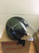BHR 93834 Demi-Jet Open Face Helmets, Star Matt Green