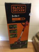 Black Decker Strimmer With Lawn Mower Attachment ( Without Battery/ Charger) RRP £130