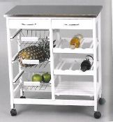 Closet Kit-Kitchen Cart, Stainless RRP £74.99