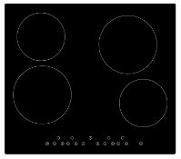 Cookology Ceramic Hob CET600 600mm Black Glass Built-in Electric Hob Touch Controls RRP £100