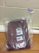 Brand New Ability Superstore Red Deluxe Tartan Bib/ Clothing Protector Pack Of 2