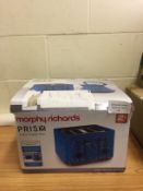 Morphy Richards Prism 4 Slice Toaster Blue
