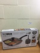 Tower Cerastone 3-in-1 Cast Grill Pan