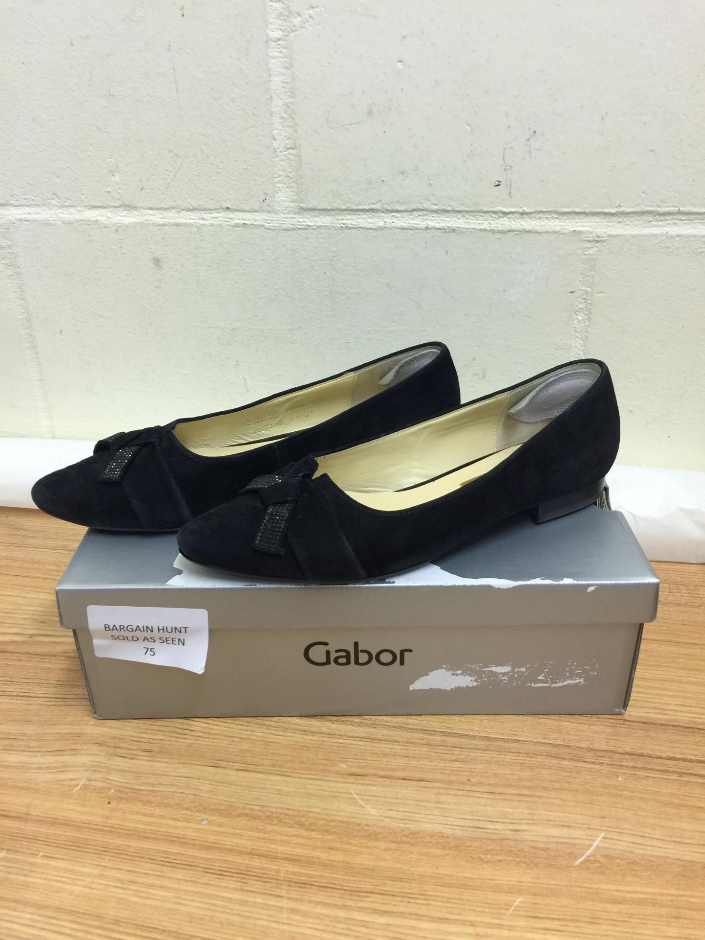 Gabor Philadelphia Ballet Pumps, Black, 5 RRP £54.99