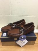 Sebago Schooner Men's Boat Shoes Brown 9 UK RRP £109.99
