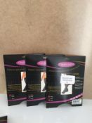 Brand New Set of 3 Gabrialla Sheer Thigh Highs Compression Packs of 2