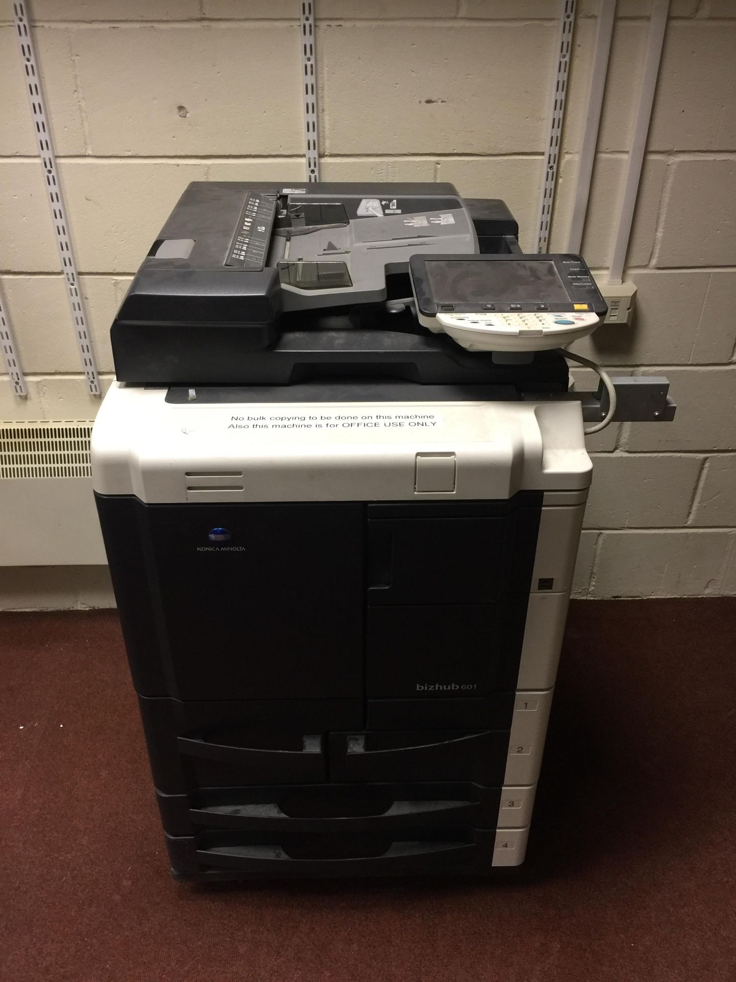 Konica Minolta Bizhub 601 Copier RRP £2999.99