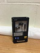 Panasonic RP-HDE3ME-K Earbuds Earphones Black RRP £54.99