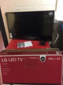 LG LED TV 43" FHD (Broken Screen)