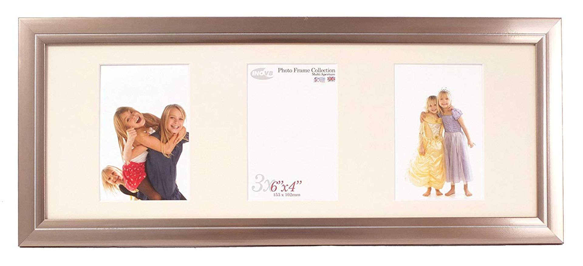 Brand New Inov8 British Made Traditional Picture/Photo Frame, Pack of 2, Pewter RRP £40.99