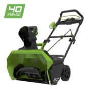 Greenworks 40V Cordless Snow Thrower - (Battery and charger not included) RRP £249.99