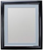 Brand New FRAMES BY POST Soda Photo Frame, Plastic, Charcoal with Blue Mount, 20 x 20 Inch