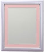 Brand New FRAMES BY POST Soda Photo Frame, Plastic, Lilac with Pink Mount, 40 x 30 cm