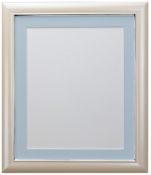 Brand New FRAMES BY POST Soda Photo Frame, Plastic, Peach with Blue Mount, 50 x 40 cm