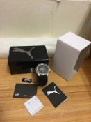 PUMA Forward Men's Quartz Watch with Black Dial Chronograph Display RRP £100