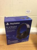Sony Playstation 4 Platinum Wireless Headset RRP £89.99